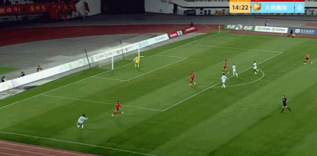  半场战报：苏州东吴0-1大连鲲城，穆谢奎破门